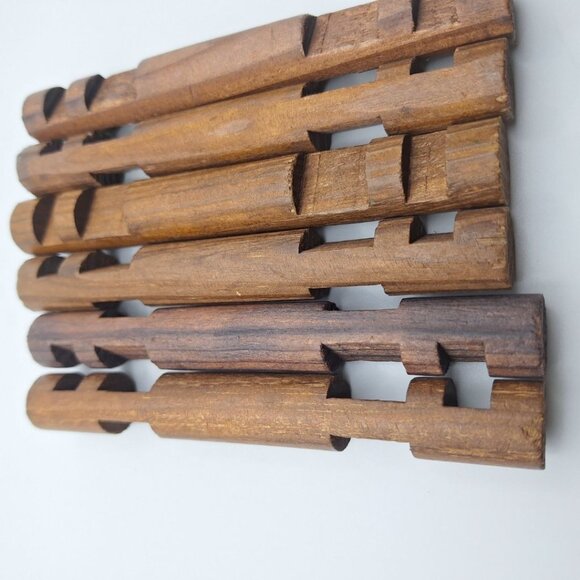 Lincoln Logs Wood Extra Notch Ends 6 Inch Vintage Build Construct 6 Piece Cabin - Picture 8 of 10